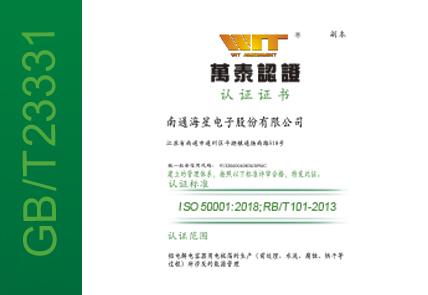 ISO 50001 能源體系認(rèn)證